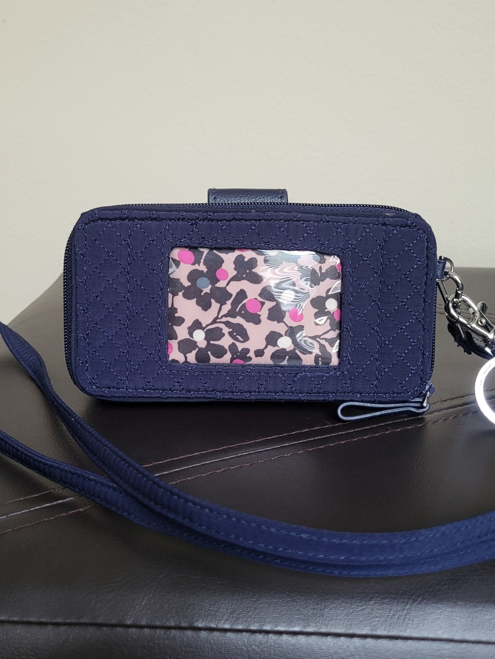 Vera Bradley Wristlet Wallet with Matching Lanyard